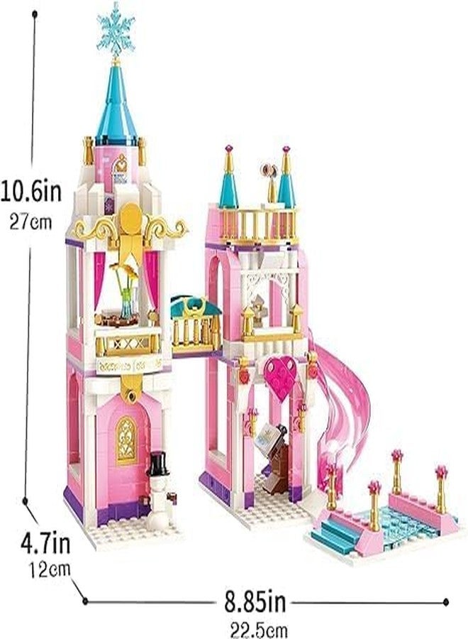 EXOMOON Girl Dream Villa House Magical Castle Building Blocks Building Blocks Bricks DIY Assemble Educational Toys (445 pc) - Image 3